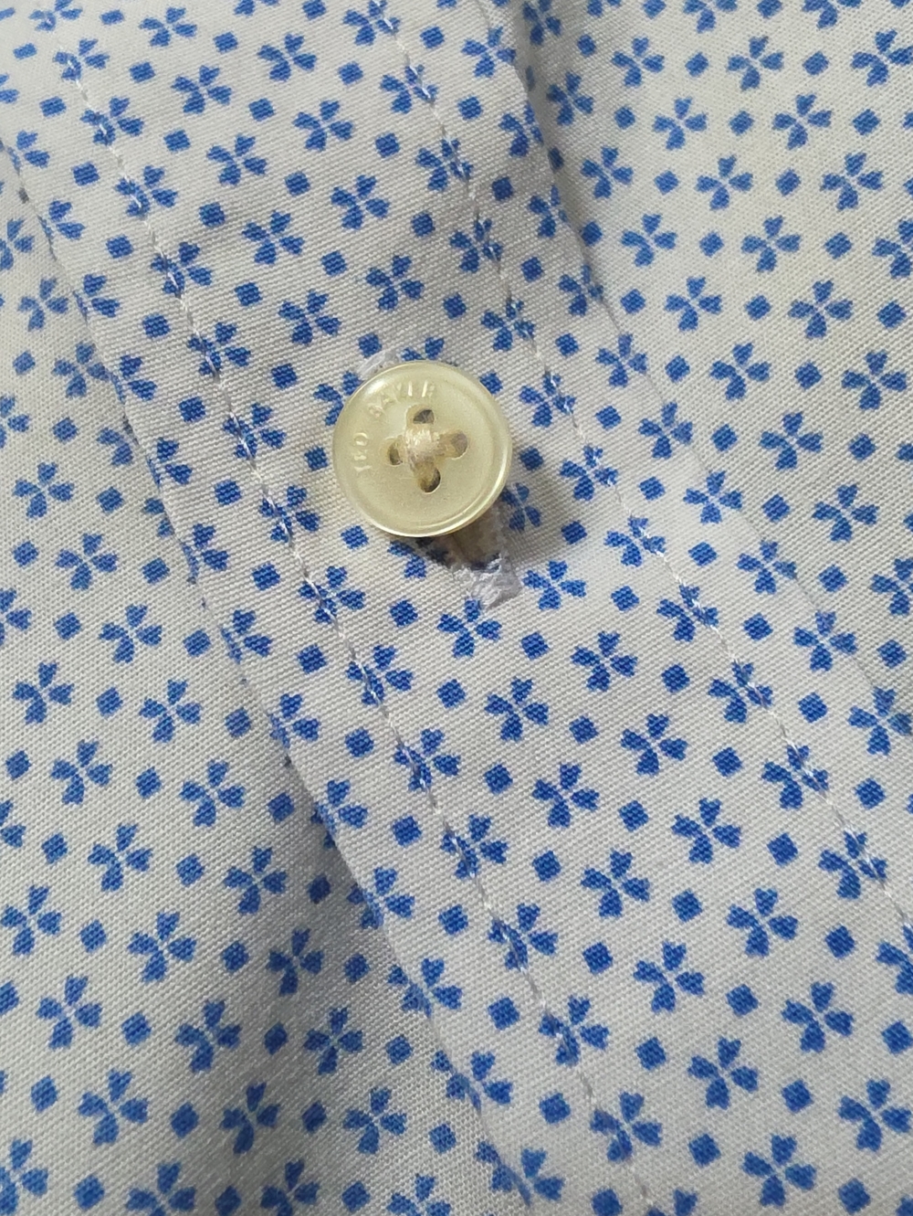 Ted Baker London Endurance Men's Pure  Cotton Geo Print Luxury Dress Shirt